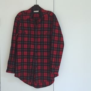 Saint Laurent wool plaid shirt